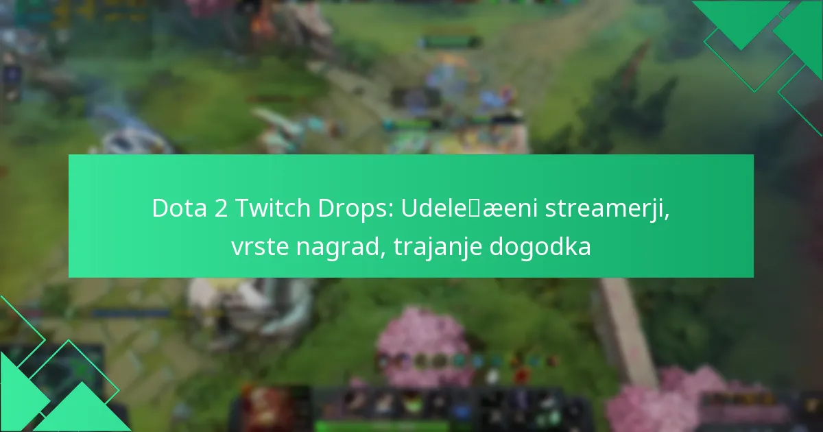 Dota 2 Twitch Drops: Udeleženi streamerji, vrste nagrad, trajanje dogodka