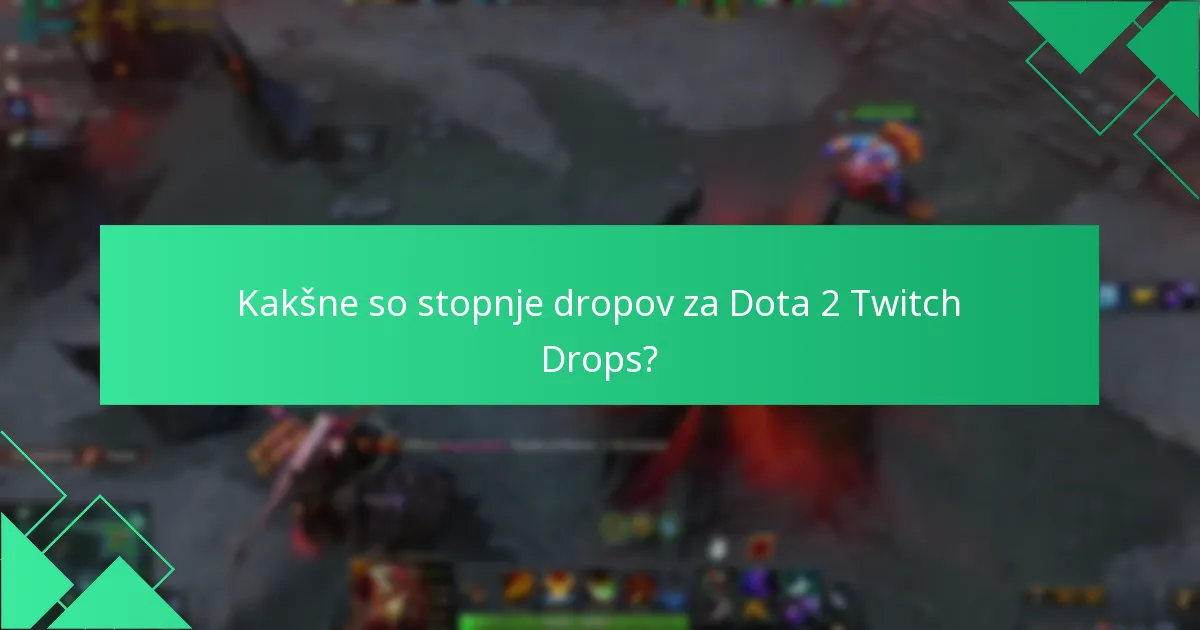 Kako delujejo Dota 2 Twitch Drops?